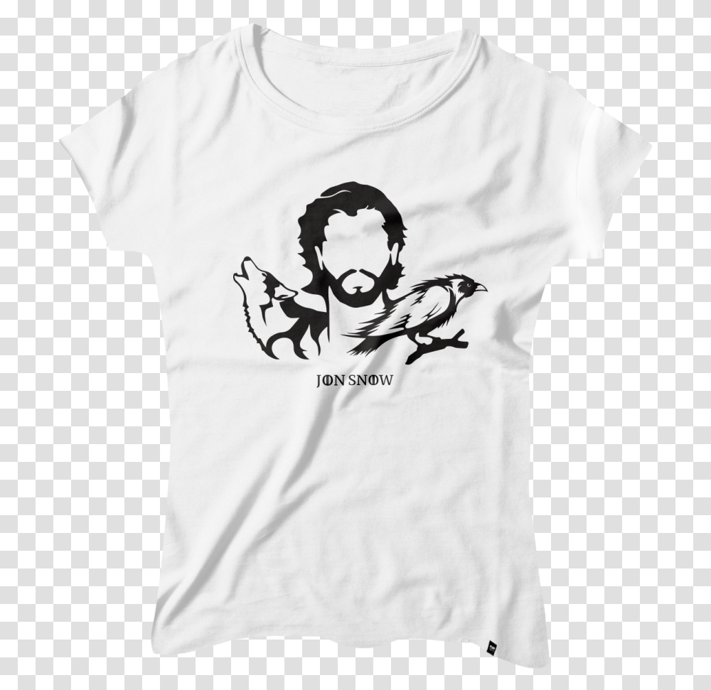 Camiseta Feminina John Snow, Apparel, T-Shirt, Bird Transparent Png