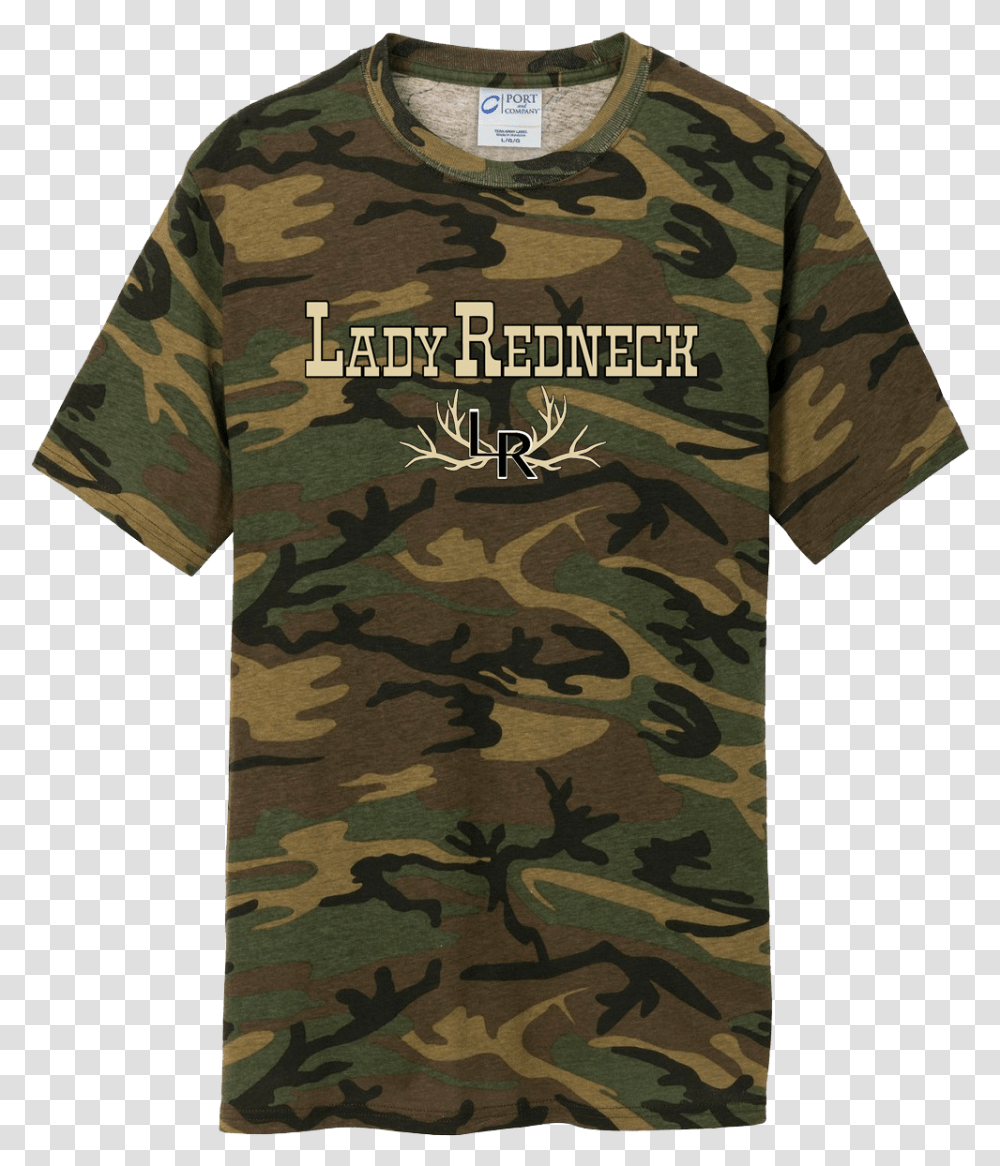 Camo Lady Redneck Men's Camouflage T Shirt, Military, Military Uniform, Apparel Transparent Png
