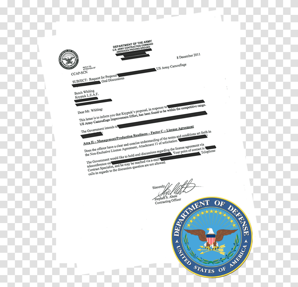 Camouflage Department Of Defense Seal, Diploma, Document, Poster Transparent Png