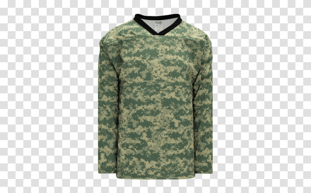 Camouflage Hockey Jersey, Sleeve, Apparel, Long Sleeve Transparent Png