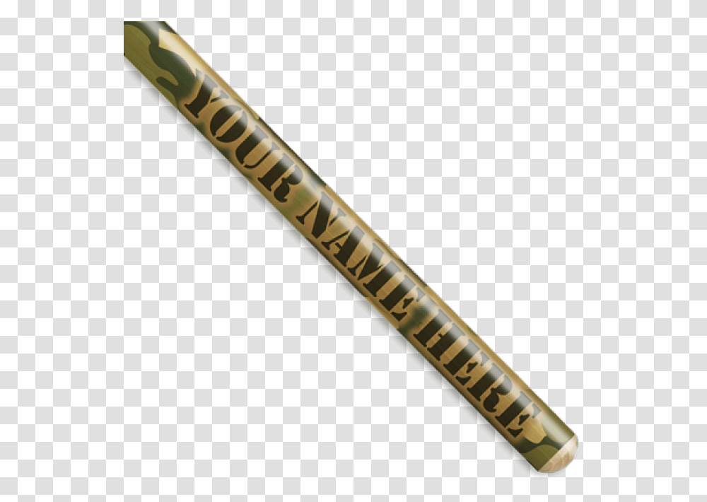 Camouflage Personalized Drumsticks Brass, Baseball Bat, Team Sport, Sports, Softball Transparent Png