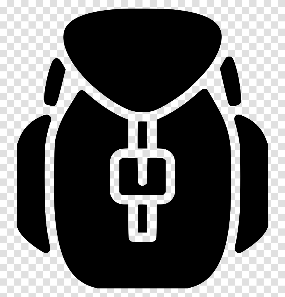 Camp Bag Backpack, Stencil, Emblem, Weapon Transparent Png