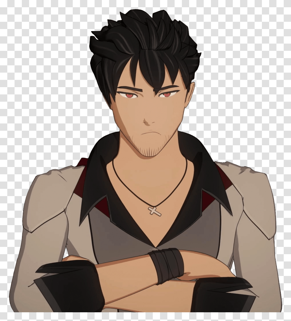 Camp Camp Wiki Qrow Headshot, Person, Human, Necklace, Jewelry Transparent Png