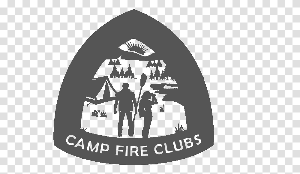 Camp Fire Clubs Traffic Sign, Poster, Advertisement, Person, Stencil Transparent Png