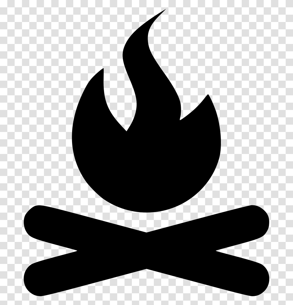 Camp Fire Emblem, Silhouette, Stencil, Flame Transparent Png