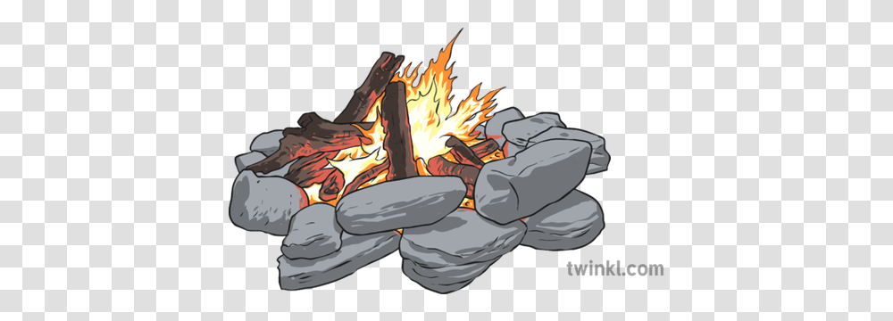 Camp Fire Phlogiston Illustration Twinkl Campfire, Bonfire, Flame Transparent Png