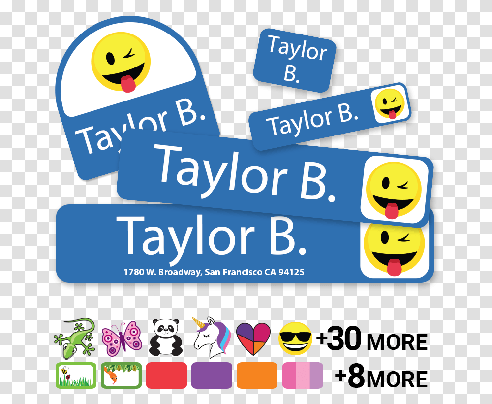 Camp Labels For Sleepaway Camp Amp Day Camp Smiley, Pac Man, Angry Birds Transparent Png