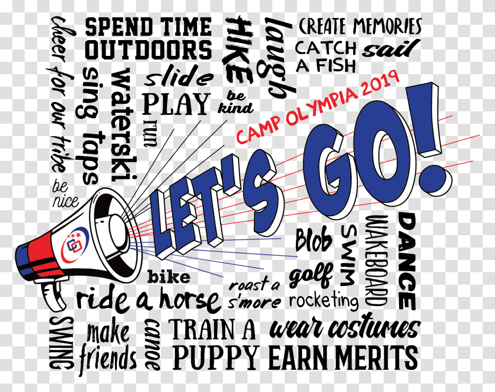 Camp Olympia Let's Go Poster, Advertisement, Flyer, Paper, Brochure Transparent Png