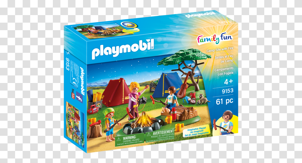 Camp Site With Fire Playmobil Family Fun Camping, Turtle, Reptile, Sea Life, Animal Transparent Png