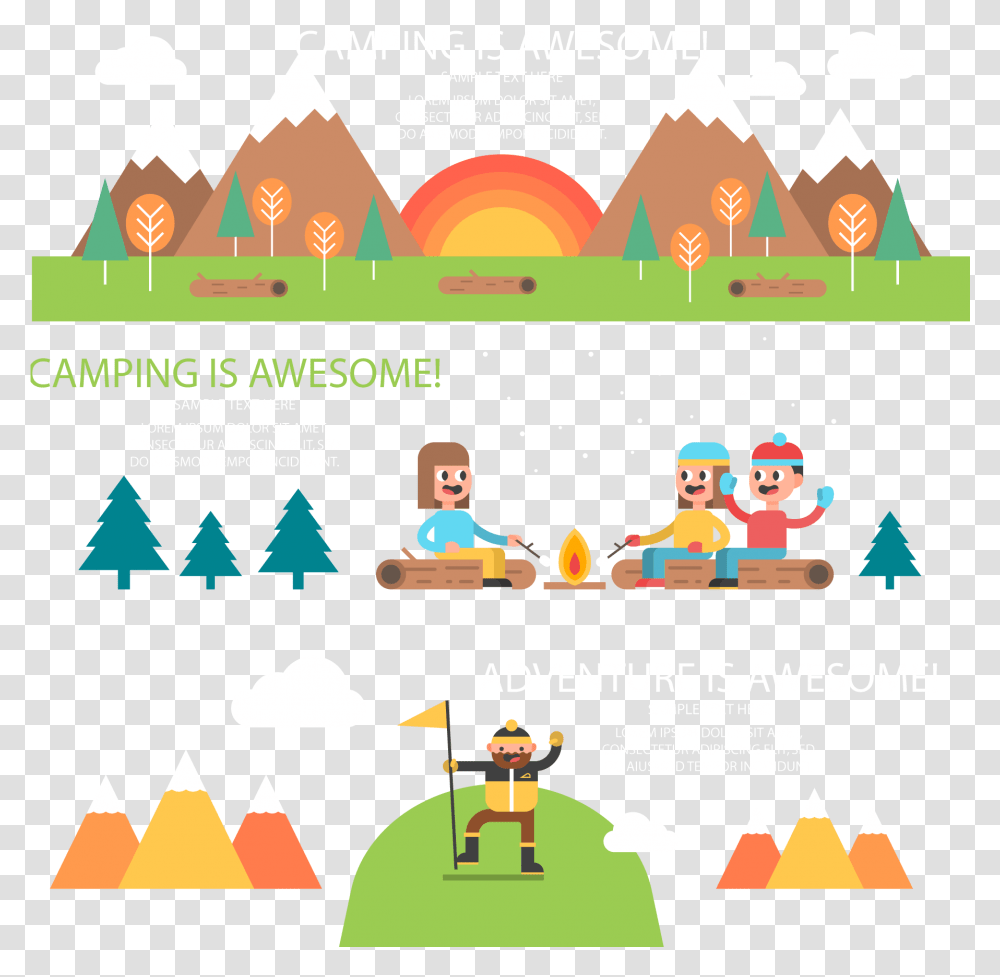 Camp Vector Background Portable Network Graphics, Poster, Advertisement, Flyer, Paper Transparent Png