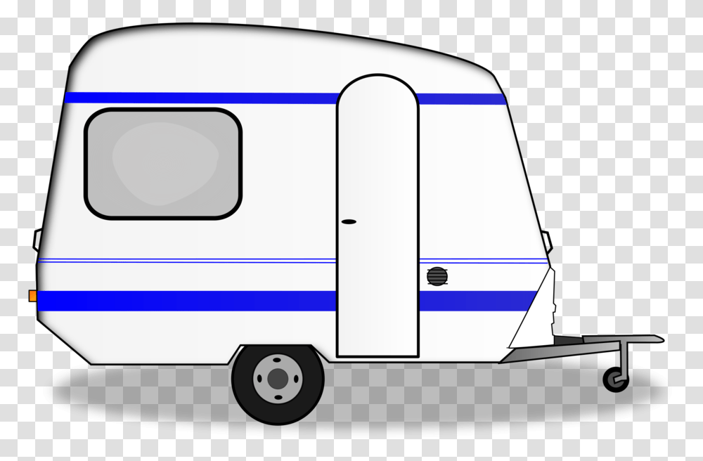 Camp Vector Vintage Trailer Caravan Clip Art Free, Vehicle, Transportation, Rv, Moving Van Transparent Png