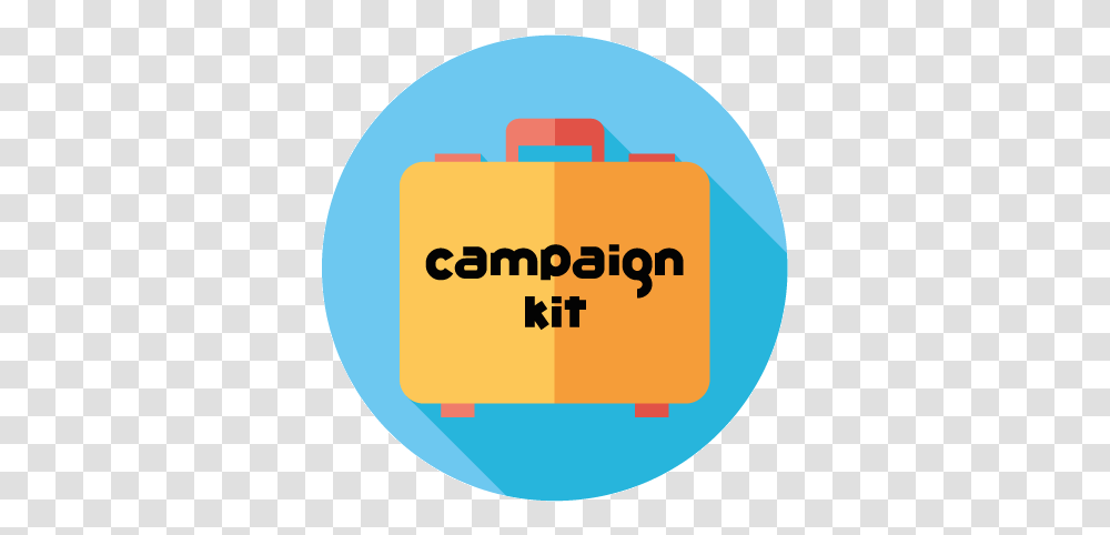 Campaign Kit Icon Image With No Campaign Icon, Label, Text, Bag, First Aid Transparent Png