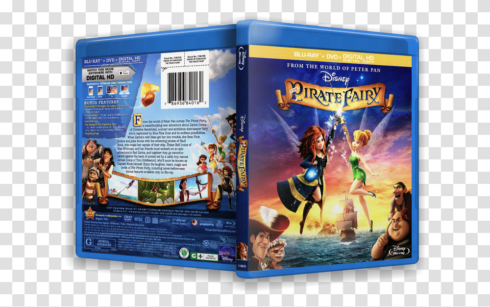 Campanita Hadas Y Piratas Pirate Fairy Blu Ray Dvd, Person, Human, Disk Transparent Png