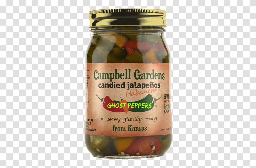 Campbell Gardens Candied Jalapenos, Food, Relish, Pickle, Jar Transparent Png