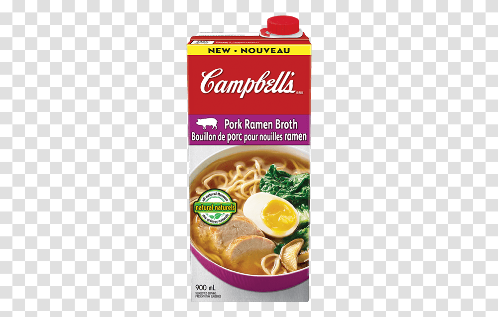 Campbell's Ready To Use Pork Ramen Broth Campbell's Pork Ramen Broth, Bowl, Dish, Meal, Food Transparent Png