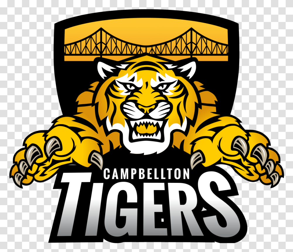 Campbellton Tigers Download Junior A Tigers Campbellton, Label, Paper Transparent Png