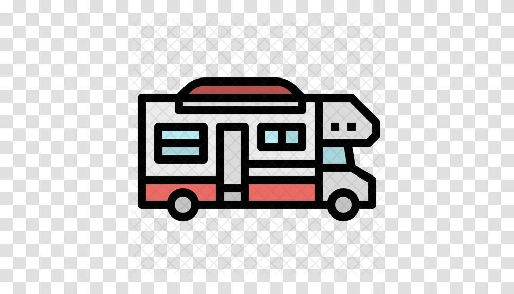 Camper Icon North Shore Kitahama, Vehicle, Transportation, Van, Fire Truck Transparent Png