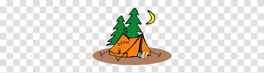 Camper Sleeping Clip Art Free Vector, Camping, Plant, Tree, Leisure Activities Transparent Png