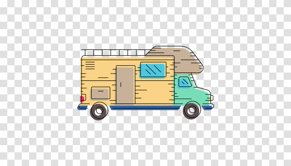 Camper Van Illustration, Vehicle, Transportation, Caravan, Truck Transparent Png