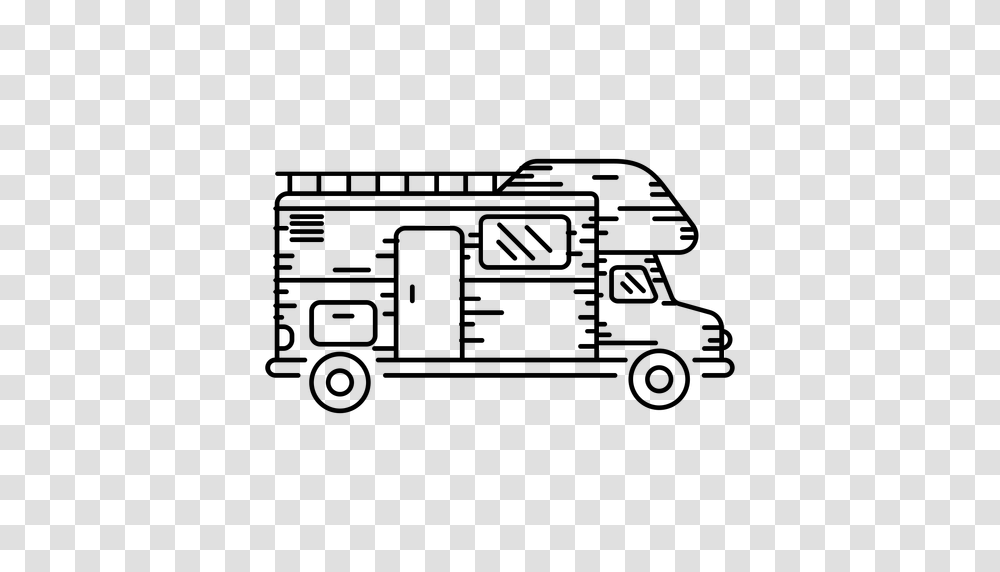 Camper Van Stroke Icon, Gray, World Of Warcraft Transparent Png