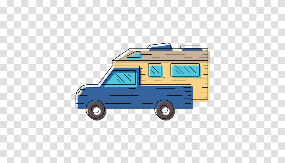 Camper Van Vector, Car, Vehicle, Transportation, Automobile Transparent Png