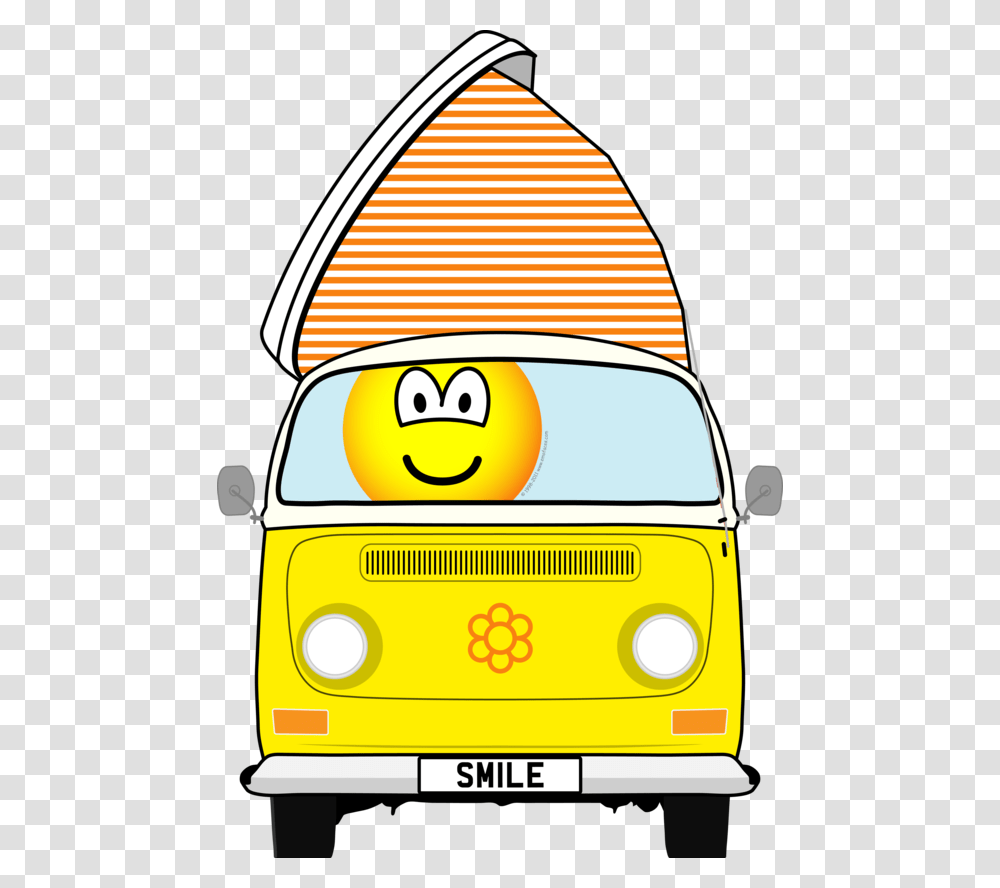 Campervan Emoji, Bus, Vehicle, Transportation, School Bus Transparent Png