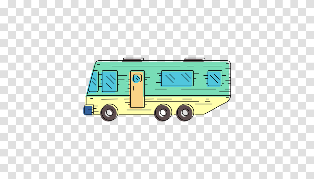 Campervan Vehicle Illustration, Transportation, Bus, Caravan, Minibus Transparent Png