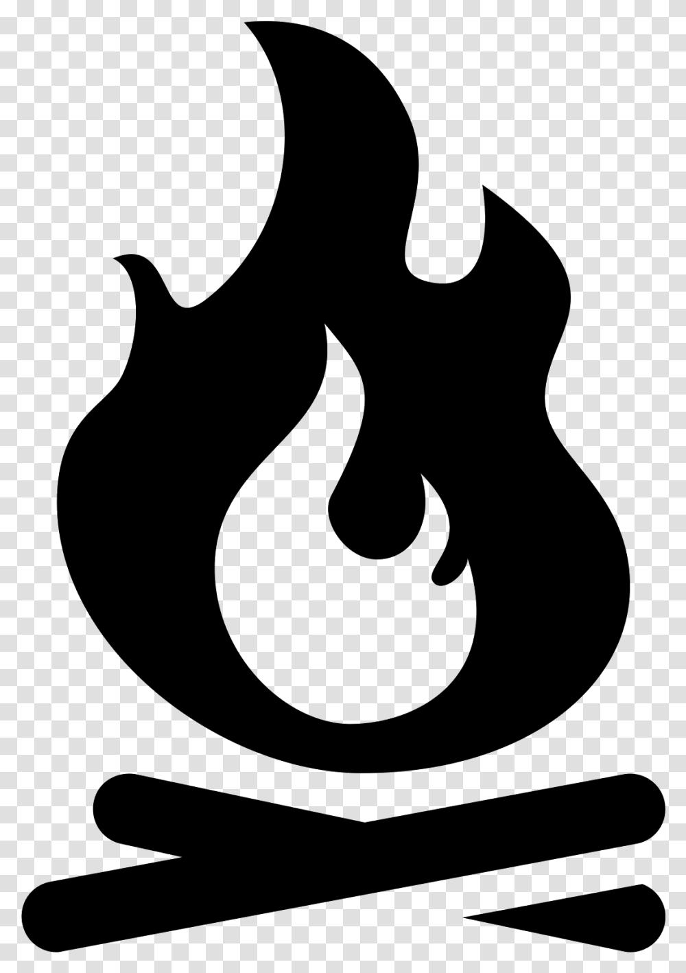 Campfire Black And White Campfire Icon, Gray, World Of Warcraft Transparent Png