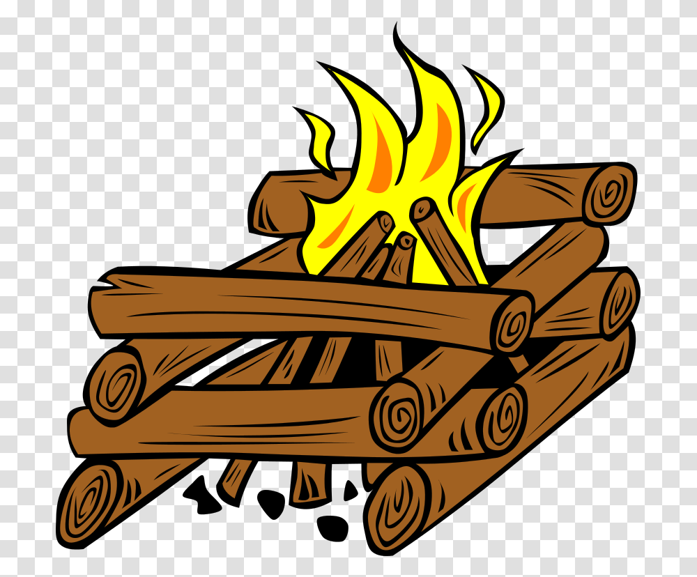 Campfire Clip Art Free Vector Drawing Of Campfire In A Stone Pit, Flame, Bonfire Transparent Png