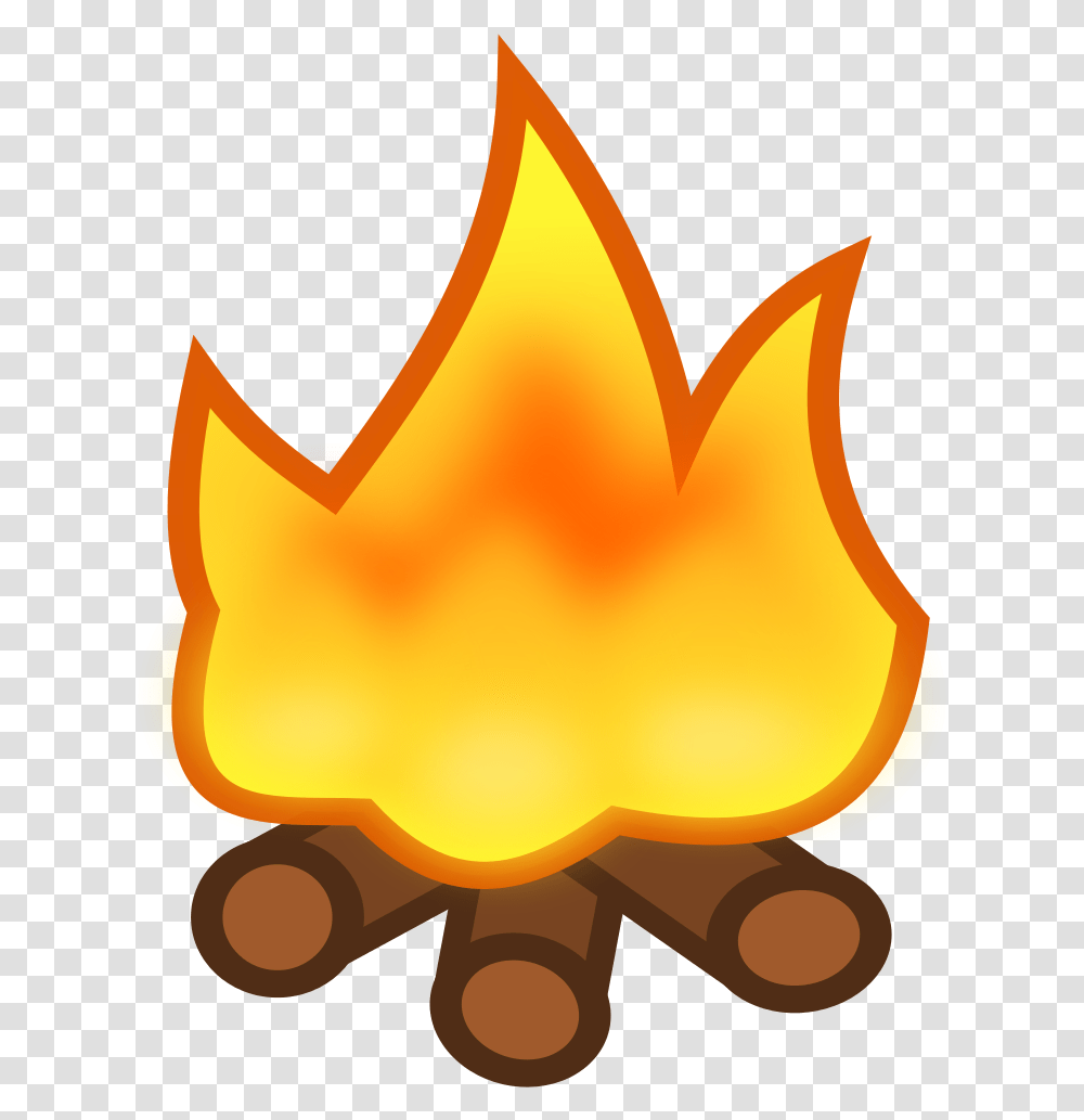 Campfire Emoji, Flame, Bonfire Transparent Png