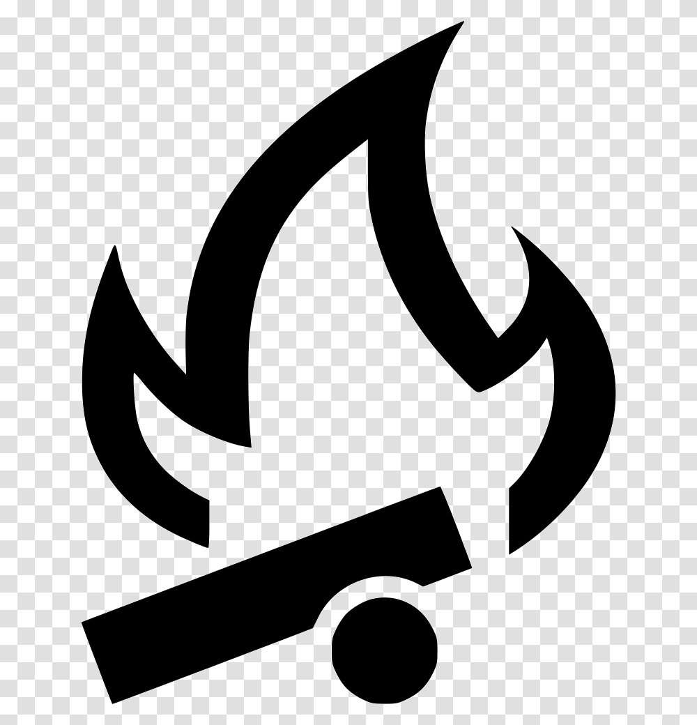 Campfire Flame Camping Clip Art, Axe, Tool, Stencil Transparent Png