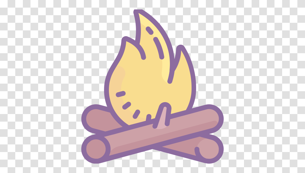 Campfire Icon Free Download And Vector Simple Fire Drawing, Animal, Bird, Flame, Chicken Transparent Png