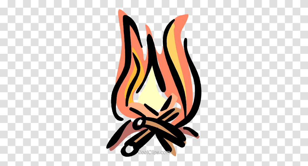 Campfire Royalty Free Vector Clip Art Illustration, Flame, Food, Poster, Advertisement Transparent Png