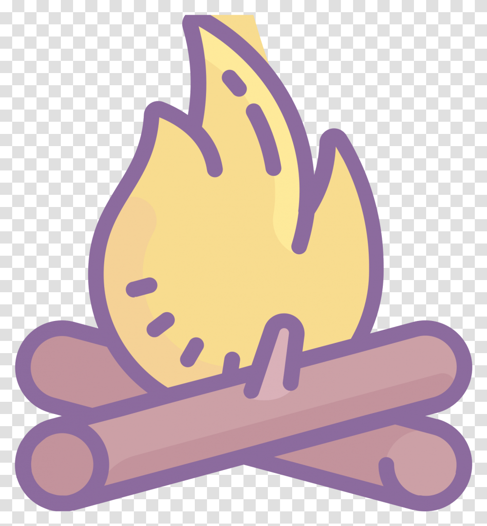 Campfire Simple Drawing Of Fire With Sticks, Animal, Bird, Fowl, Poultry Transparent Png