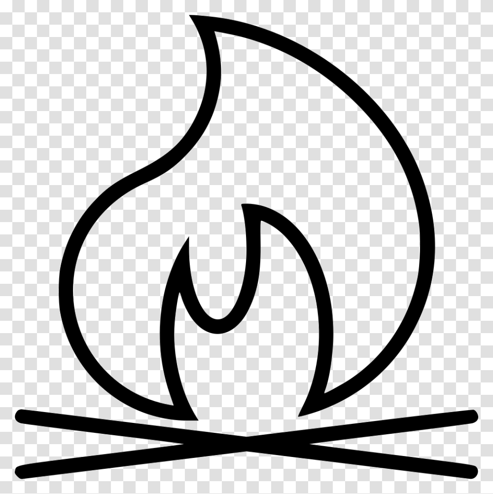 Campfire, Logo, Trademark, Stencil Transparent Png