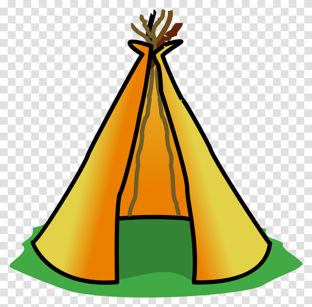 Campfire Tent Clip Art Teepee Clipart, Apparel, Party Hat, Cone Transparent Png