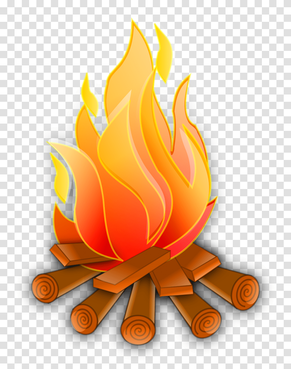 Campfire Vector Image Clipart Bonfire, Flame, Lawn Mower, Tool Transparent Png