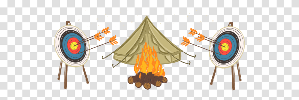 Campfire Wild Adventures Darts, Camping, Leisure Activities, Tent, Flame Transparent Png