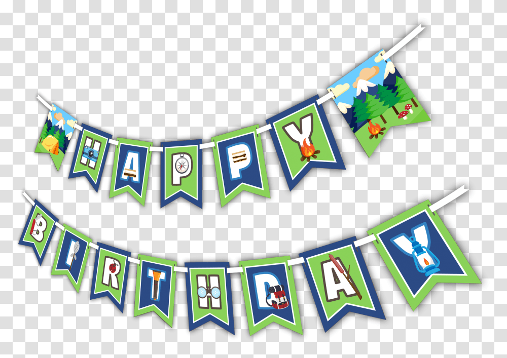 Camping Adventure Happy Birthday Party Banner Camping Birthday Clipart, Text, Word, Alphabet, Crowd Transparent Png