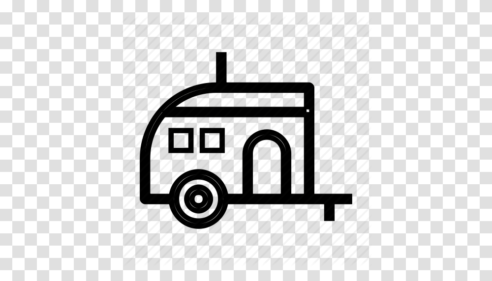 Camping Camping Trailer Caravan Forest Travel Icon, Vehicle, Transportation, Moving Van, Wheel Transparent Png
