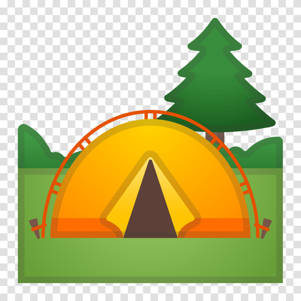Camping Icon Noto Emoji Travel Places Iconset Google, Tree, Plant, Triangle Transparent Png