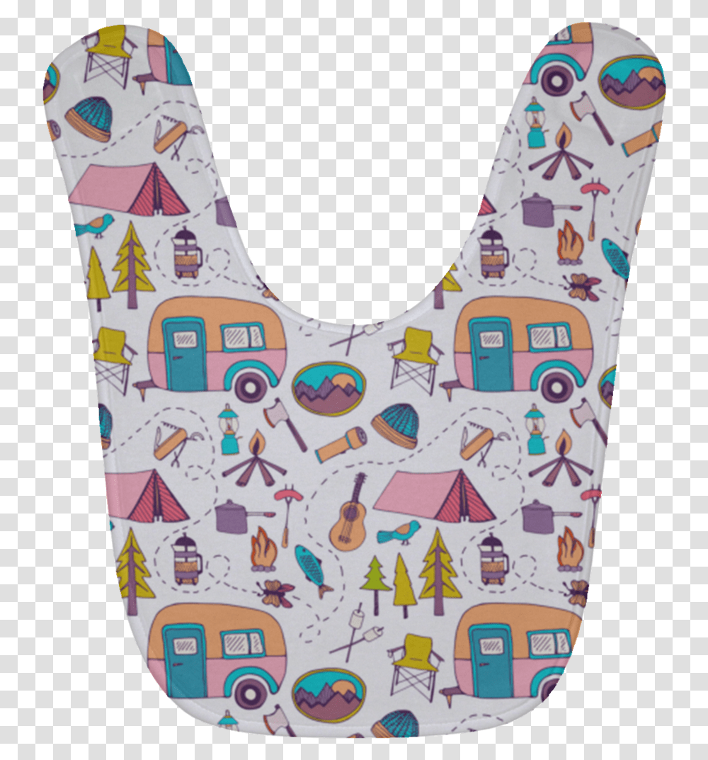 Camping Icon Pattern Baby Bibs Pattern Transparent Png