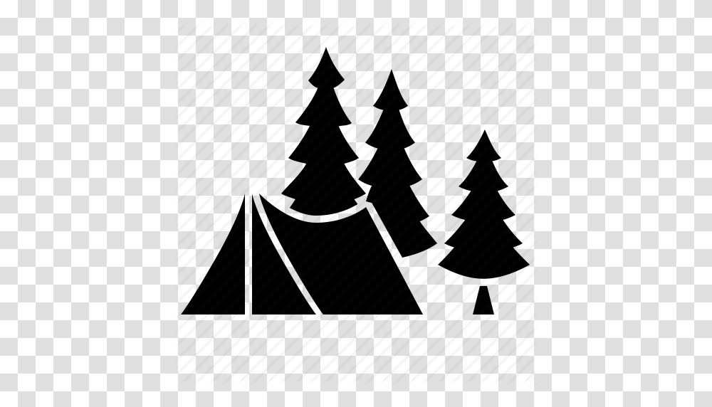 Camping Outdoor Tent Icon, Tree, Plant, Triangle, Fir Transparent Png