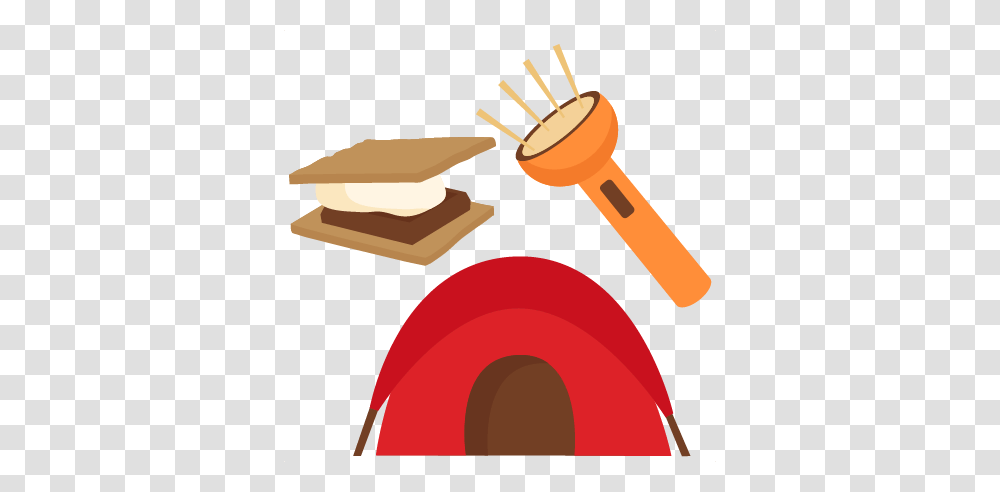 Camping Set Scrapbook Cute Clipart, Hammer, Tool, Food Transparent Png