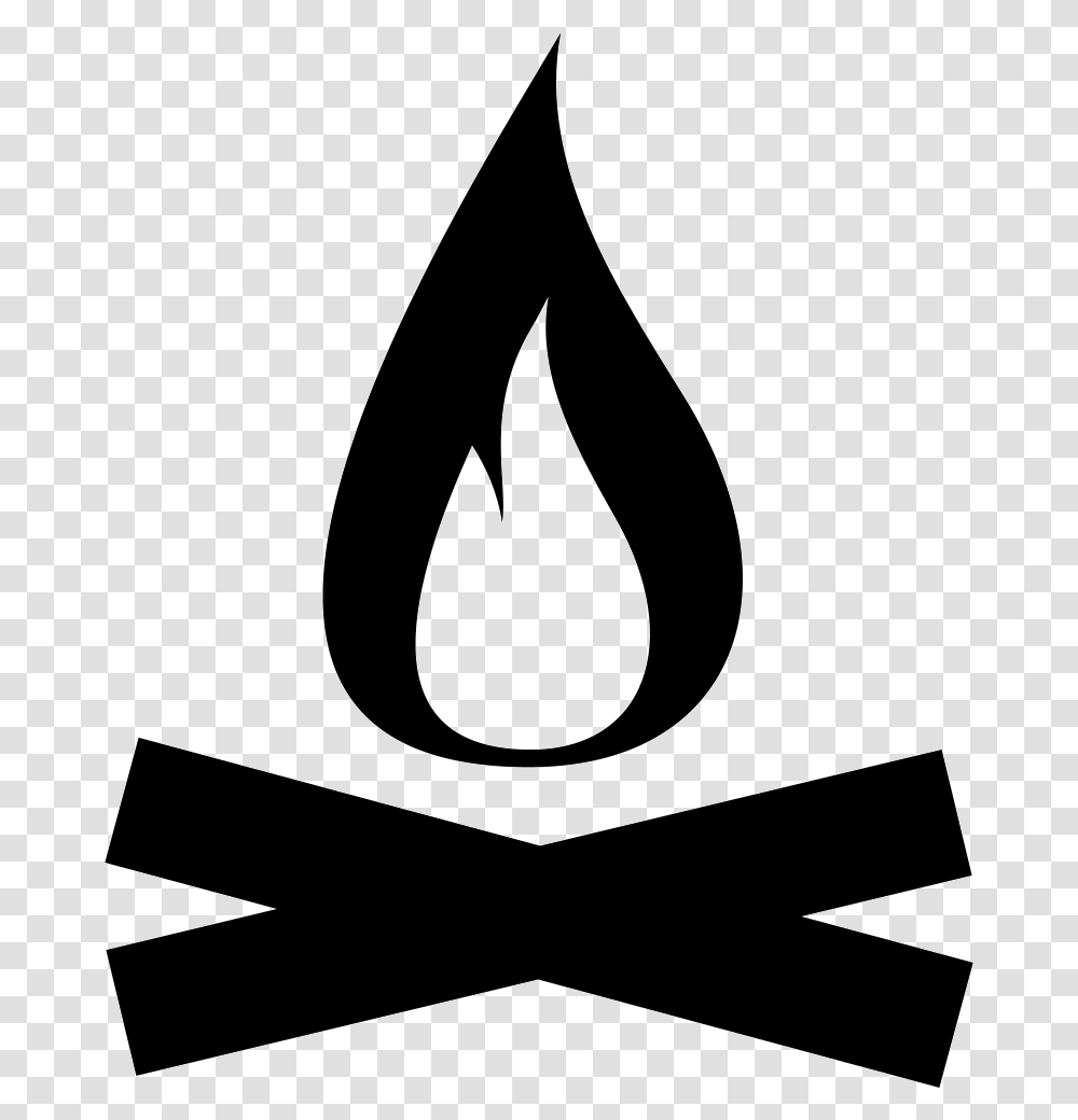 Camping Symbol, Stencil, Logo, Trademark, Fire Transparent Png