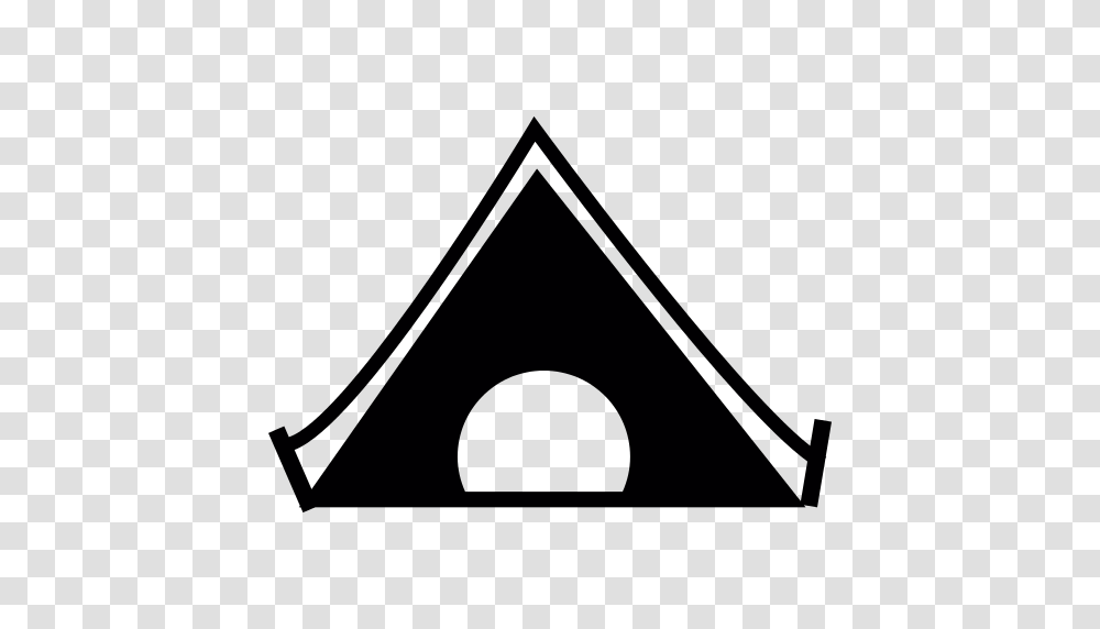 Camping Tent Icon, Triangle, Lighting Transparent Png