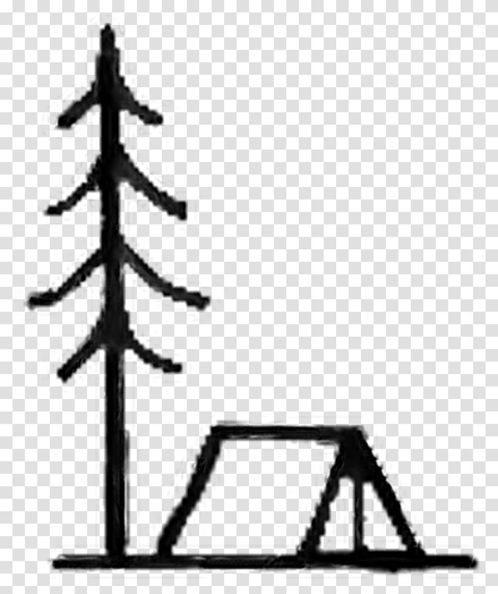 Camping Tent Tree Doodle Freetoedit Tree Doodle, Outdoors, Nature, Chair, Plant Transparent Png