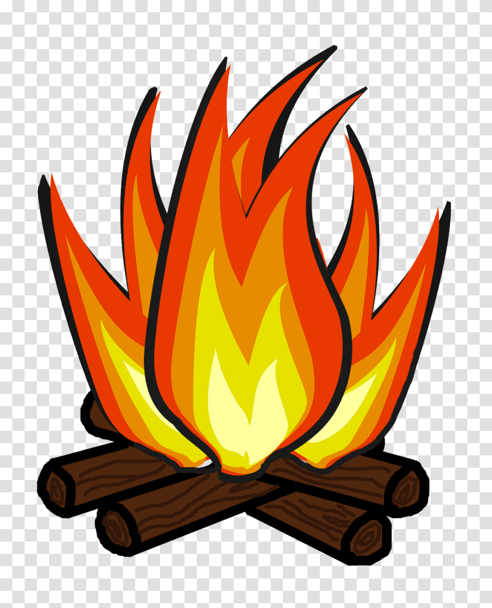Campire Clipart, Fire, Flame, Bonfire Transparent Png