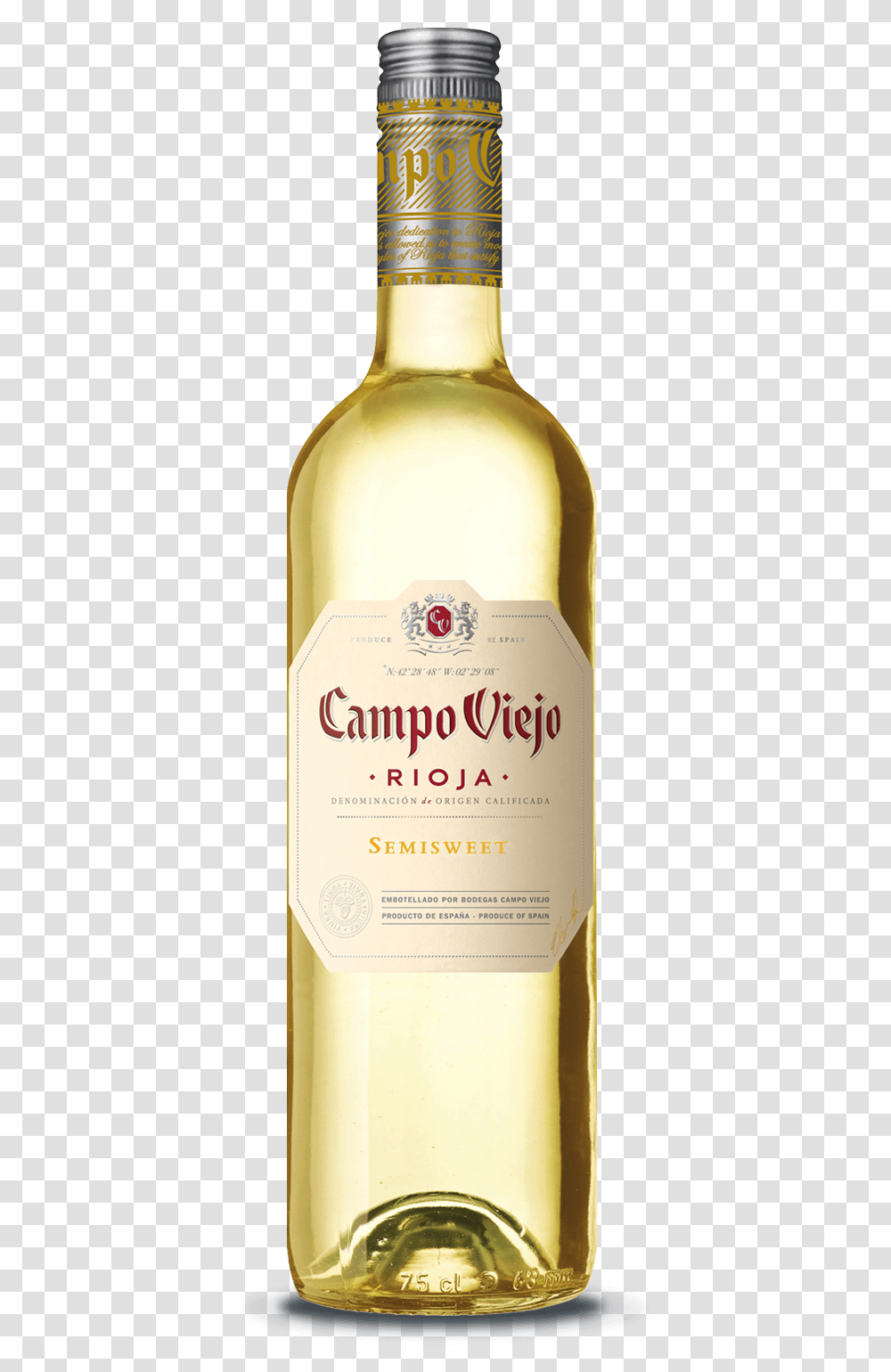 Campo Viejo White Wine, Alcohol, Beverage, Liquor, Bottle Transparent Png