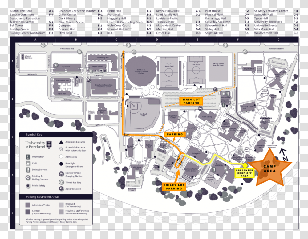 Campus Map Parking Presenter Plan, Plot, Diagram, Building, Poster Transparent Png